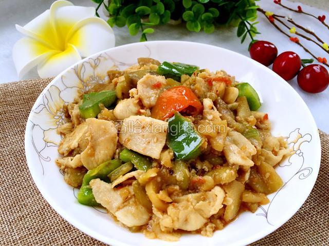 茄子炒肉片