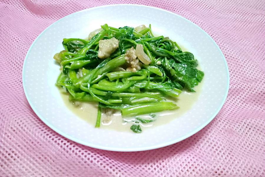 腐乳炒通菜