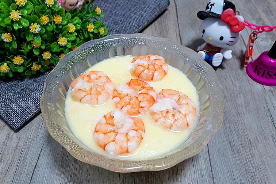 虾仁炖蛋