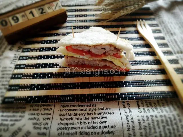 煎猪排三文治
