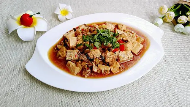 香菇肉末豆腐