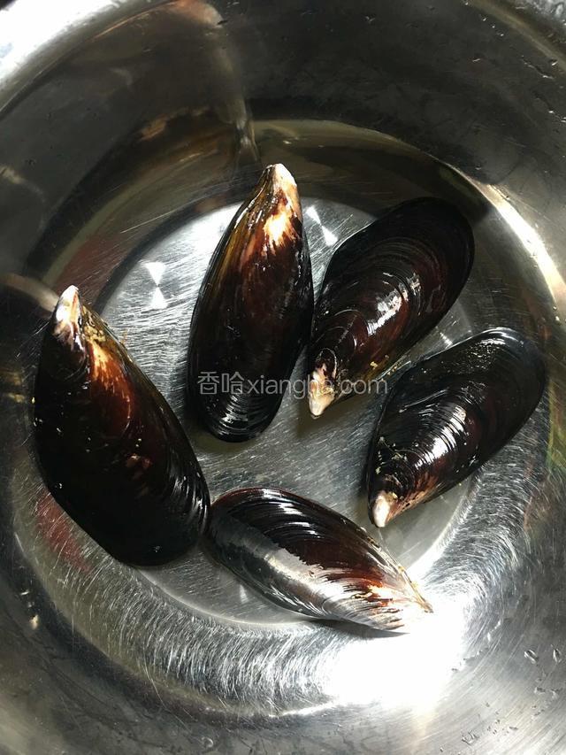 新鲜海虹清洗干净