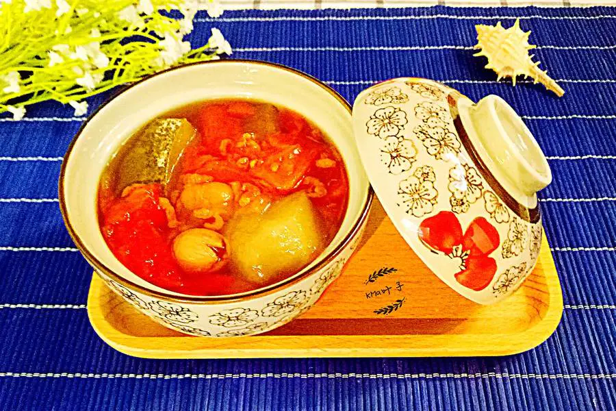 虾米冬瓜西红柿汤