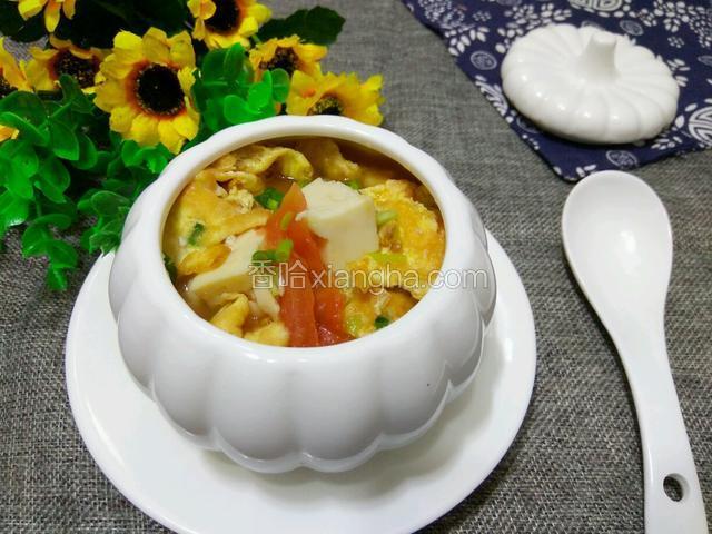 番茄鸡蛋豆腐汤