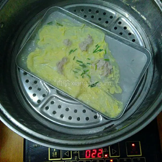 蒸至表面鼓起包来就熟了