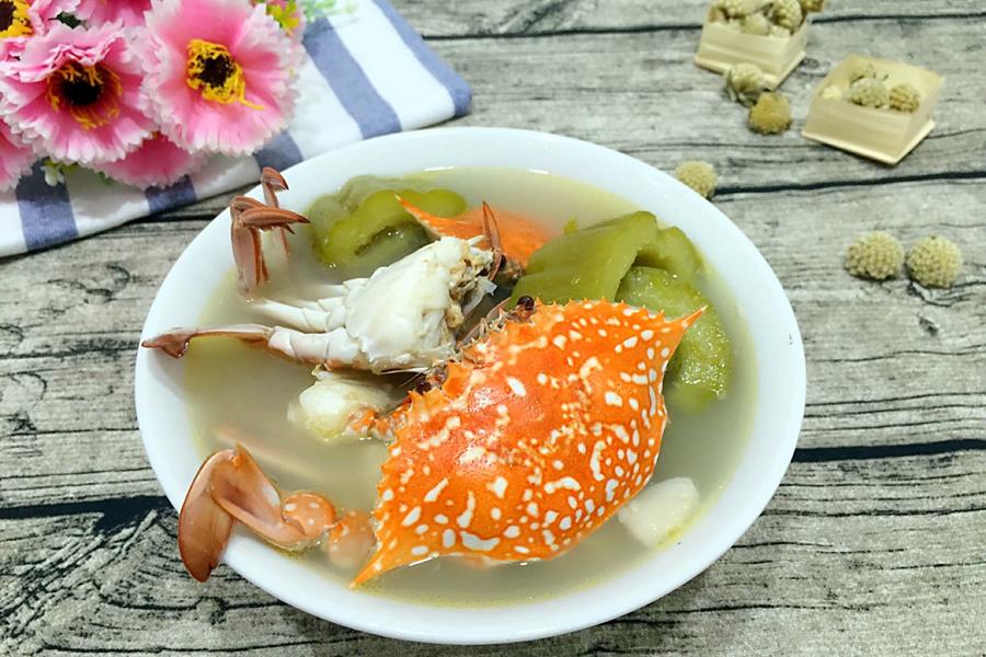花蟹苦瓜汤