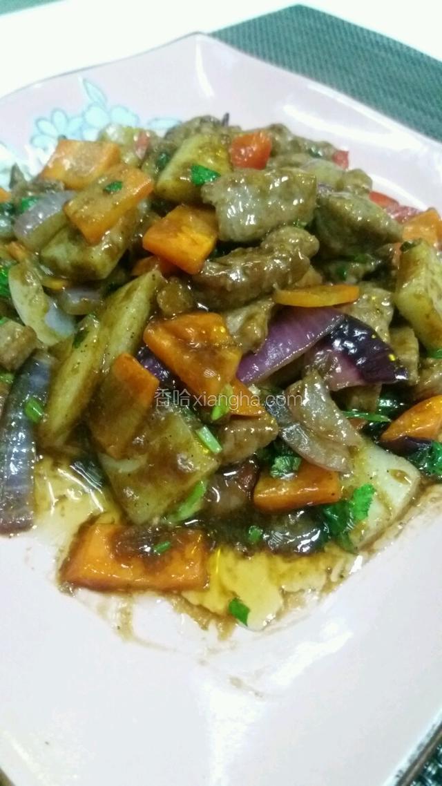 饵块炒牛柳