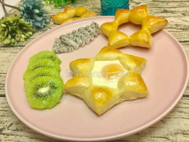 太阳花早餐面包圈