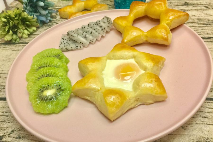 太阳花早餐面包圈