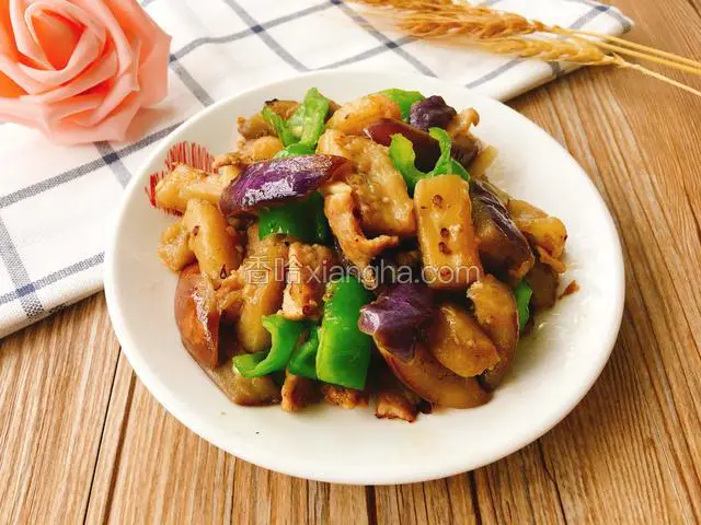 青椒肉片茄子