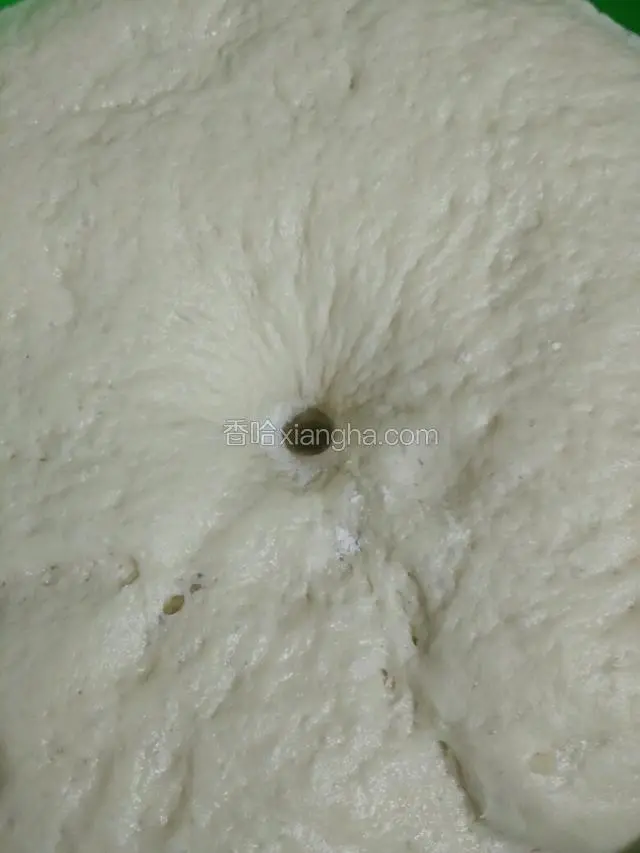面粉发酵好，用手指戳个洞不反弹不回缩就表示发好了