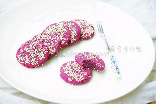 紫薯糯米小饼（烤箱版）