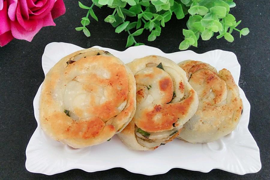 椒盐葱油饼