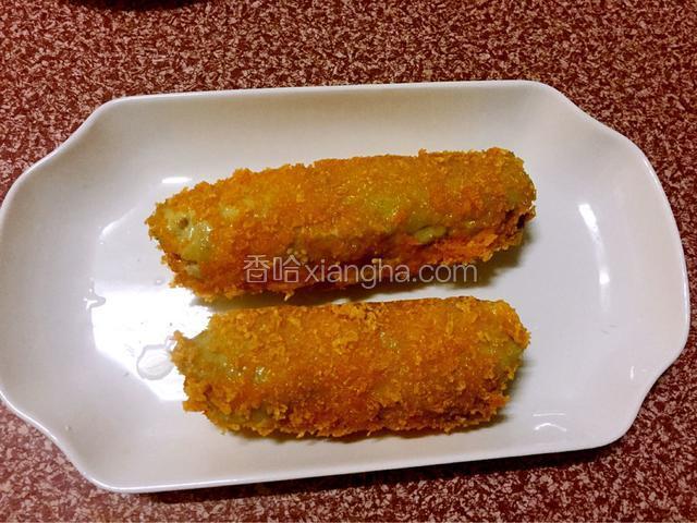捞出沥干油分后切块即可食用