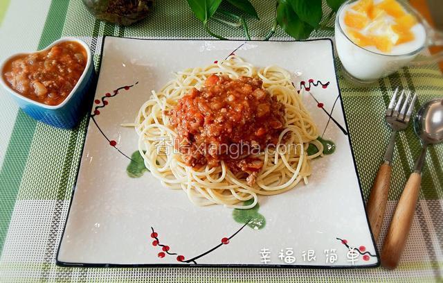 番茄牛肉酱意面