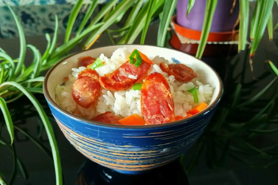 香肠焖饭