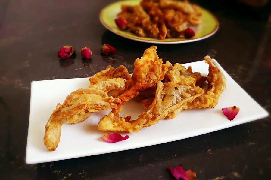 酥炸平菇