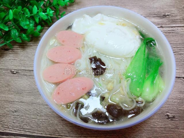 青菜鸡蛋面