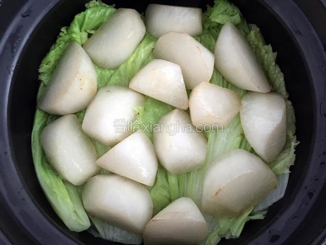 铺上白萝卜