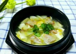 河蚌腊肉豆腐汤