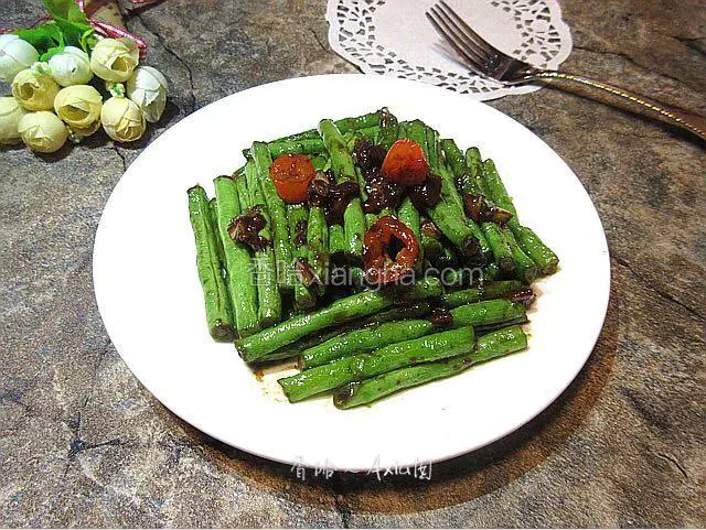 黄豆酱炒豆角