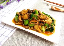 香菇虾皮炒油菜