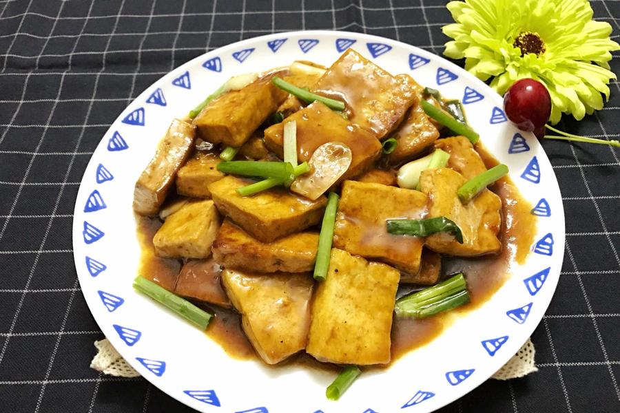 辣黄豆酱炒豆腐