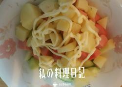 土豆黄瓜红肠色拉