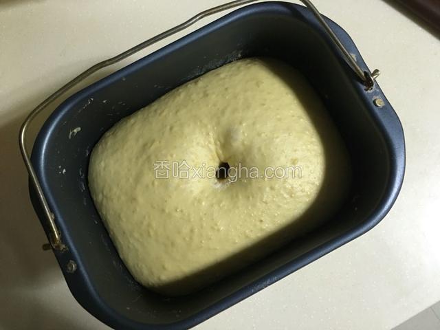 盖上保鲜膜温暖处发酵至1.5到2倍大；