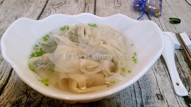 野猪肉荠菜馄饨