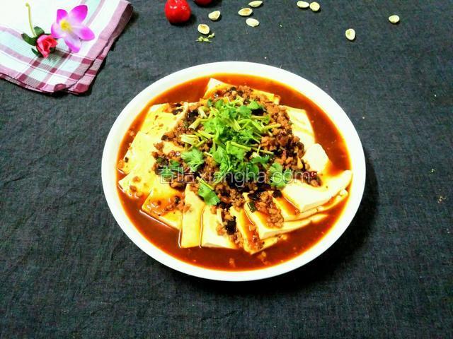 香辣肉沫豆腐