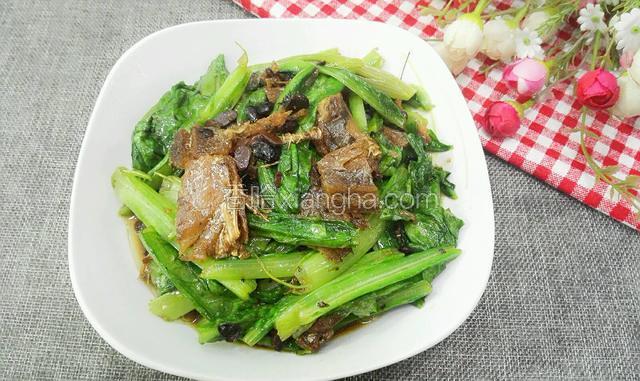 豆豉鲮鱼油麦菜