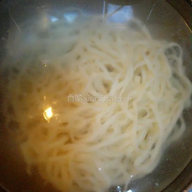 面熟以后捞出过凉水