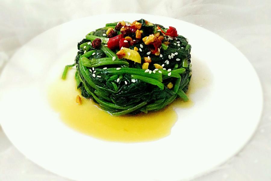 凉拌菠菜