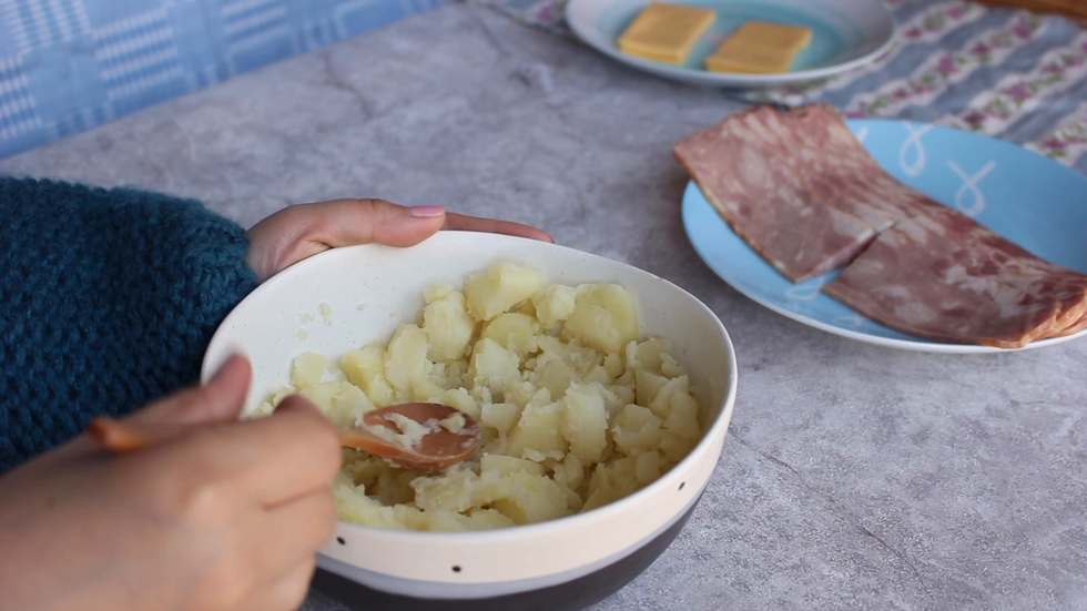 土豆捣烂成泥