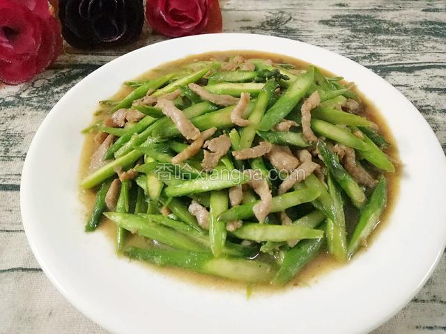 芦笋炒肉丝