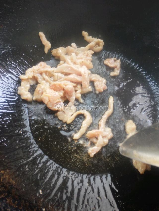   加肉馅煸炒