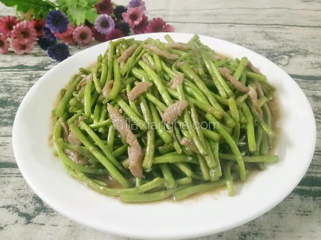 芦蒿炒肉丝