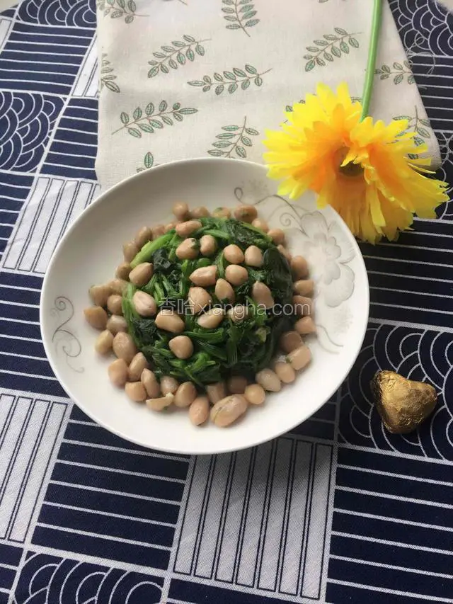 花生拌菠菜