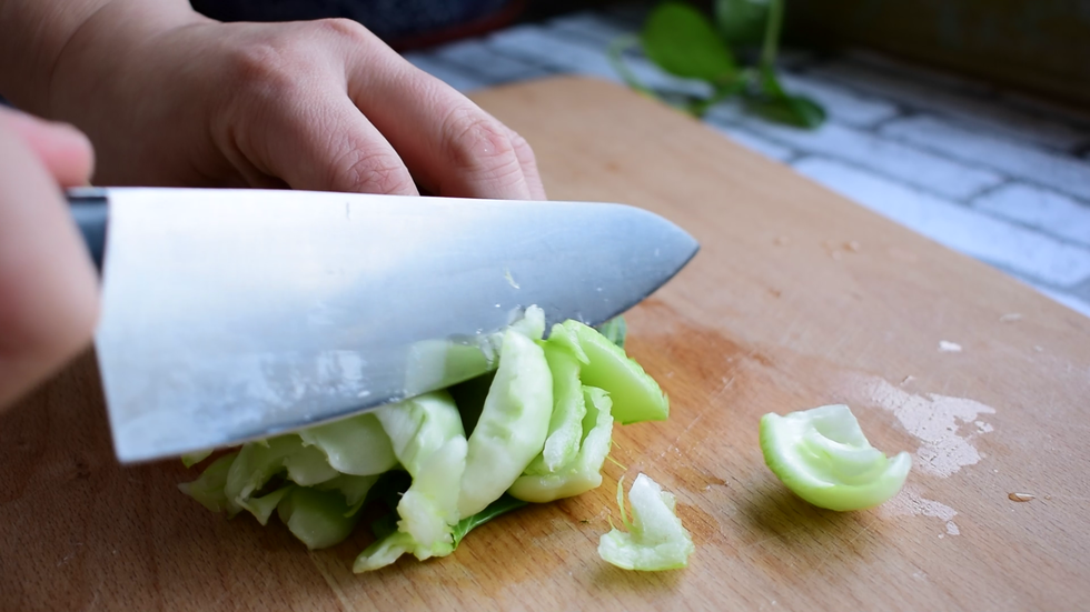 油菜切段