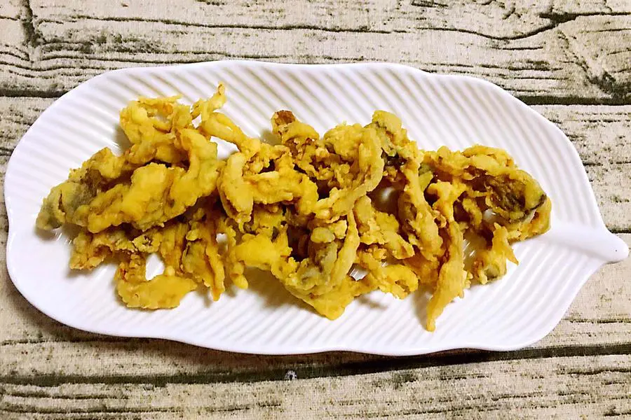 干炸平菇