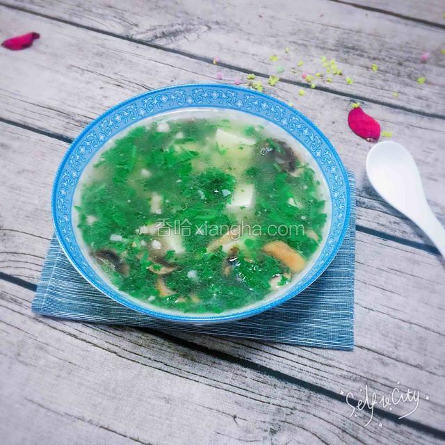 荠菜春笋豆腐羹