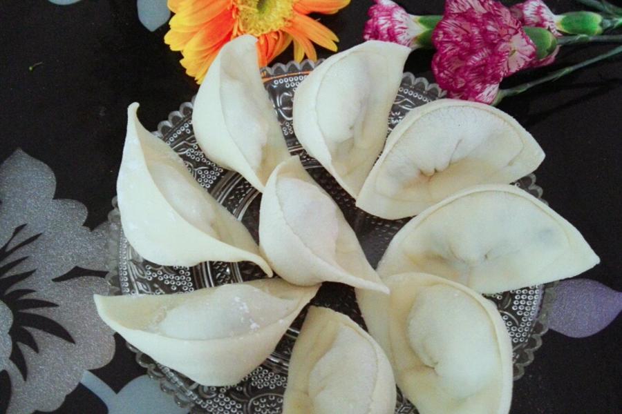 元宝饺子包法