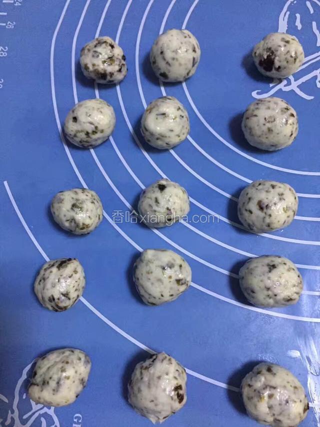 切小块揉圆