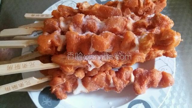 冷冻的骨肉相连半成品室温解冻
