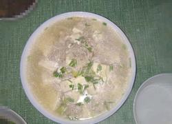 豆腐金针菇肉汤