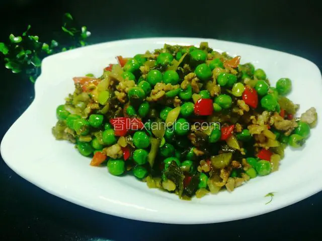 酸菜肉沫豌豆