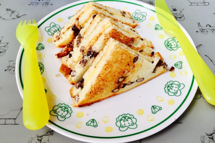 芝士红豆吐司三明治