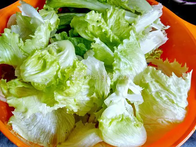 生菜洗净沥水