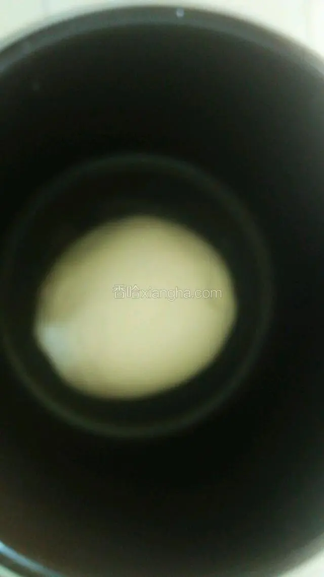 揉成光滑的面团，醒发四个小时